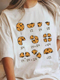 Math Teachers Chocolate Cookie Chocolate Chip T-Shirt, Tees Women