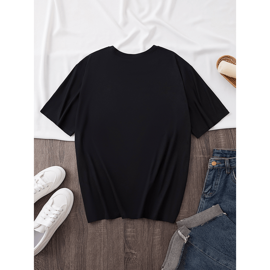 Women's T-Shirt With " CAT MOM" Lettering, Cat Lover T-Shirt