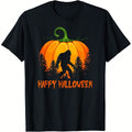 Vintage Bigfoot Pumpkin Halloween T-Shirt