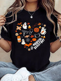 Heart Halloween Medical Assistant Cma Nursing Spooky Ghost T-Shirt, Autumn Tops For Women