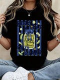 Funny Christian Graphic Tee Women Pickles And Jesus Salty And Saved Print Casual TShirt