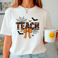 Fall Clothes For Women Halloween Teacher Shirt, Spooky Teacher Tee, Cute Fall Teacher Gift, Back To School Shirt, Coquette Ghost Teaching T Shirt