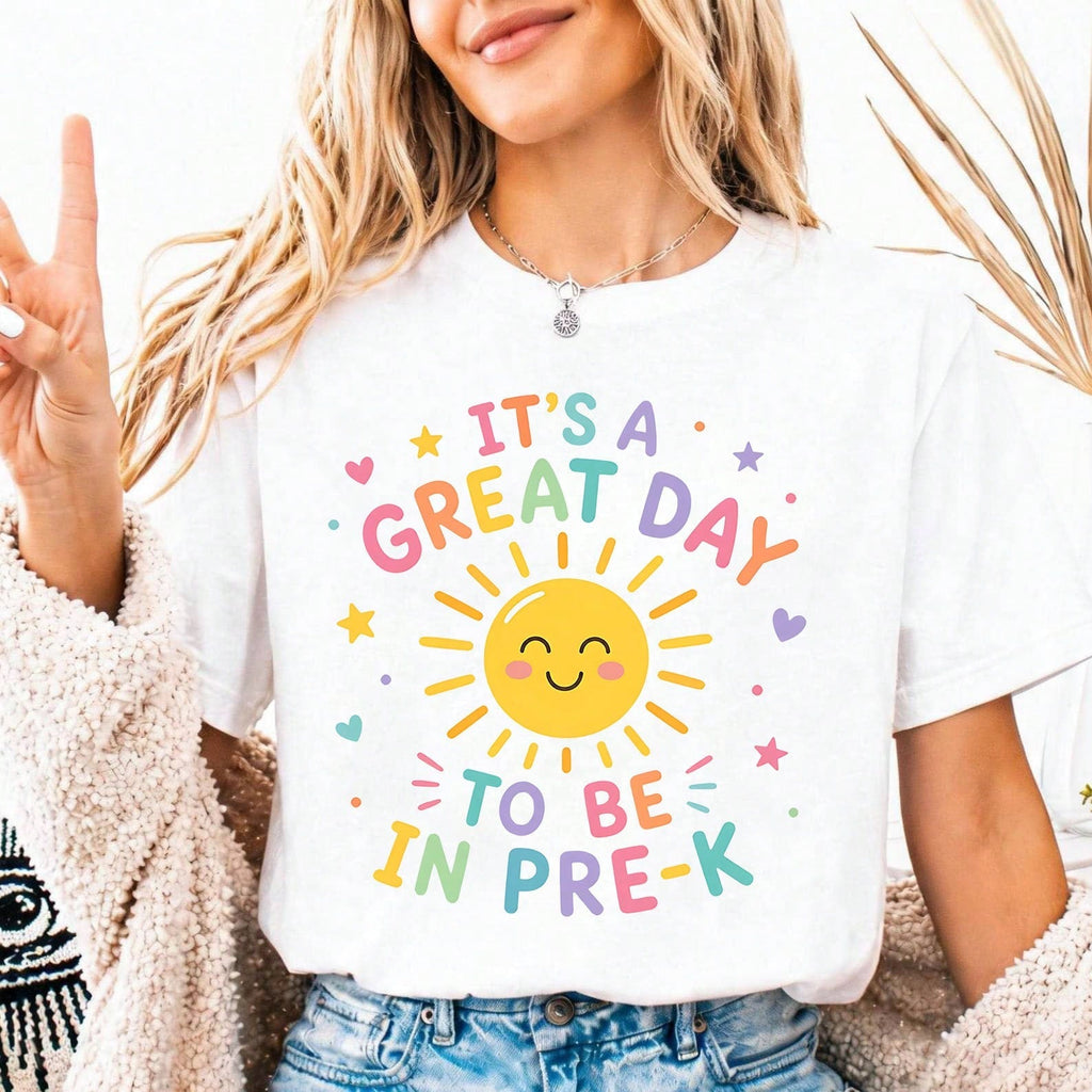 Pre-K Teacher Shirt • It's A Great Day To Be In Pre K Tshirt • Oh Hey PreK Tee • Preschool Teacher Gift • PreK Back To School Shirt