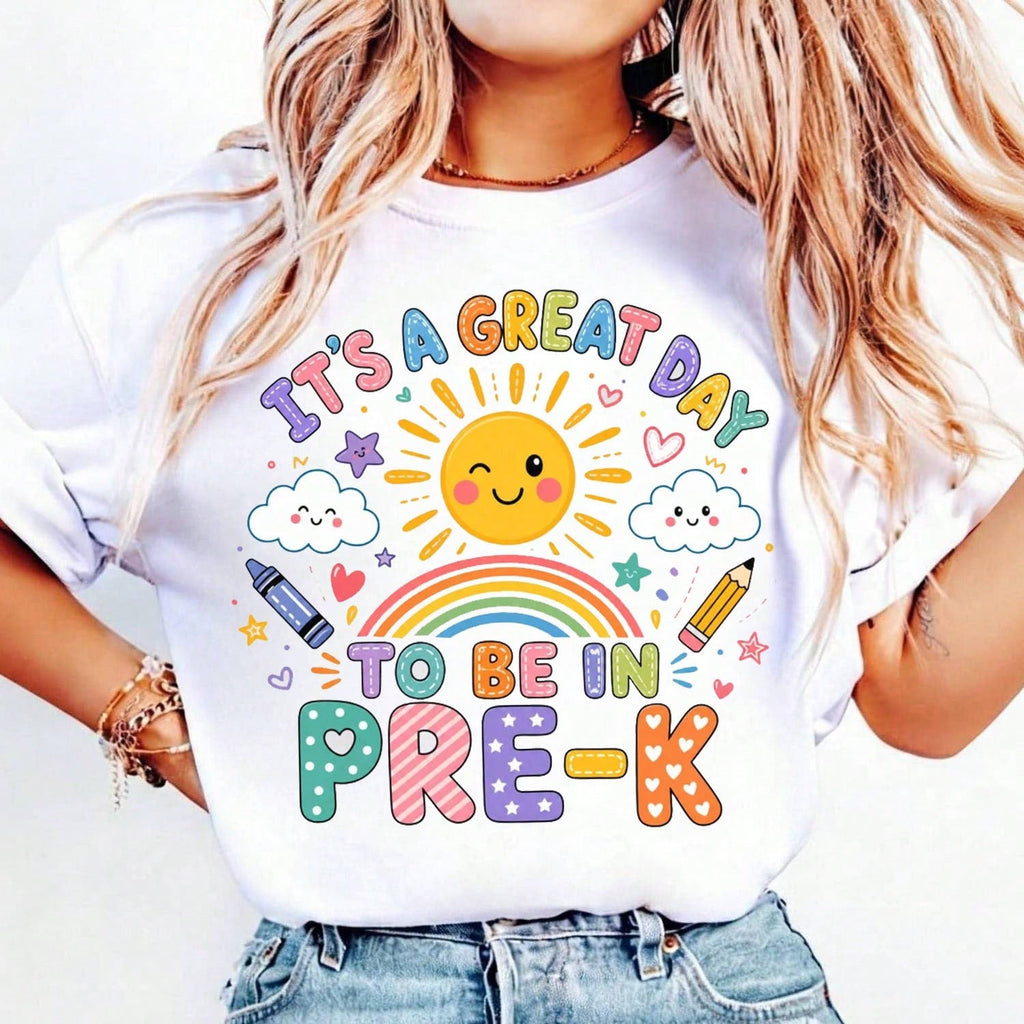 Pre-K Teacher Shirt • It's A Great Day To Be In Pre K Tshirt • Oh Hey PreK Tee • Preschool Teacher Gift • PreK Back To School Shirt