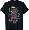 Japanese Dragon Asian Vintage Streetwear Style T-Shirt For Men Crew Neck Short Sleeve Casual Tshirts Men Clothing