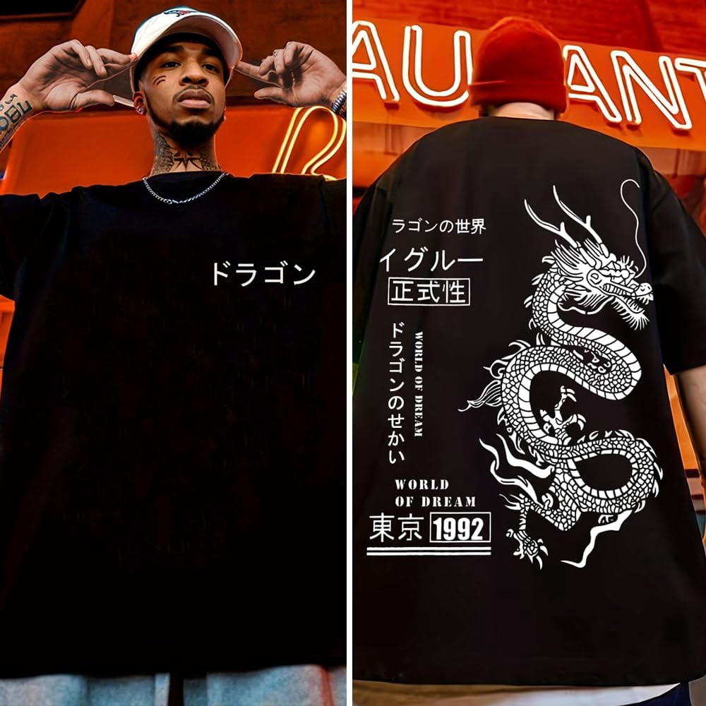 Fashion Casual Men's Graphic Tees Crew Neck Short Sleeve T-Shirt Men Tshirts Men Clothing