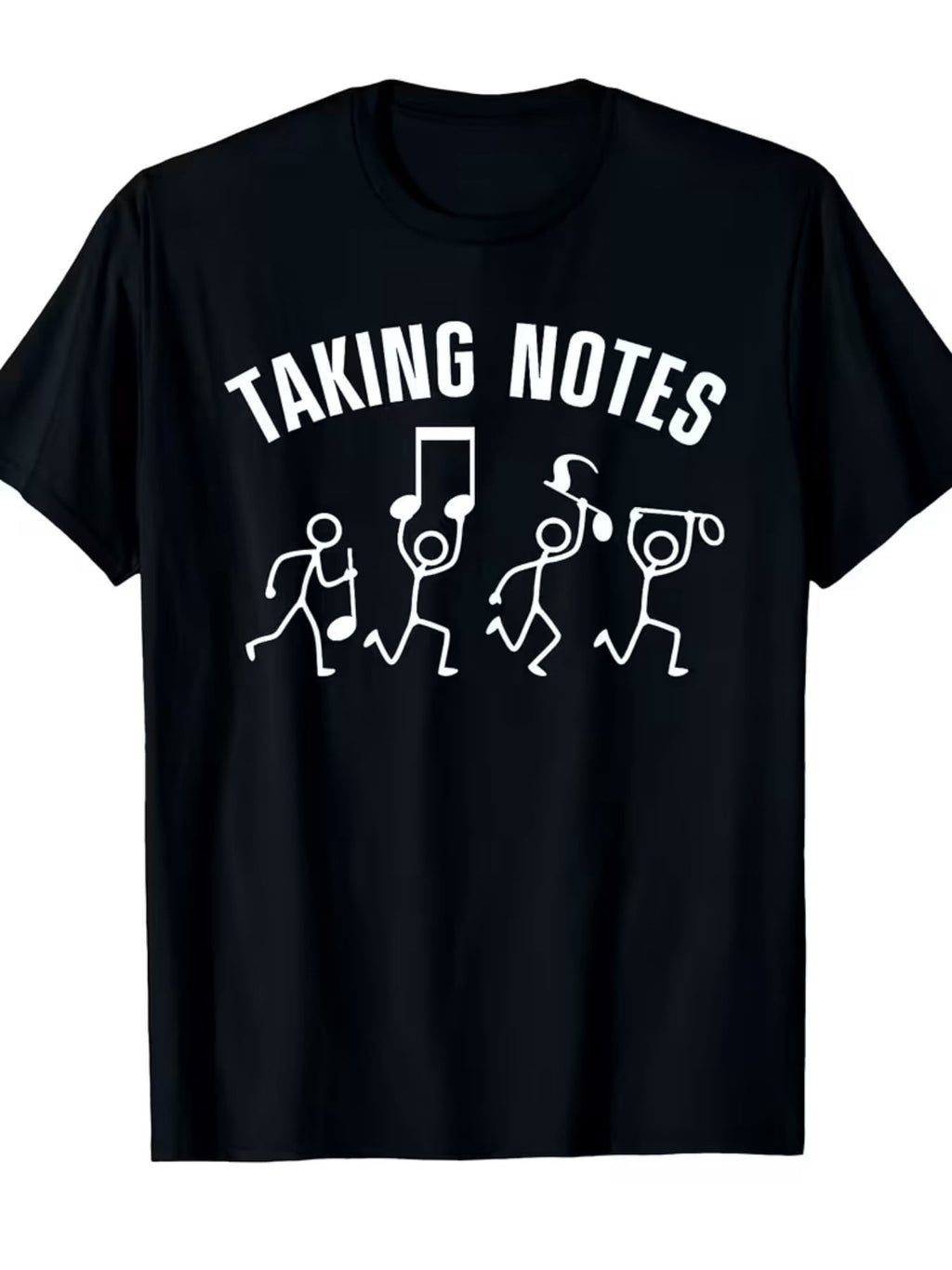 Funny Music Art Men Women Style Note Parody Music Fan T-Shirt