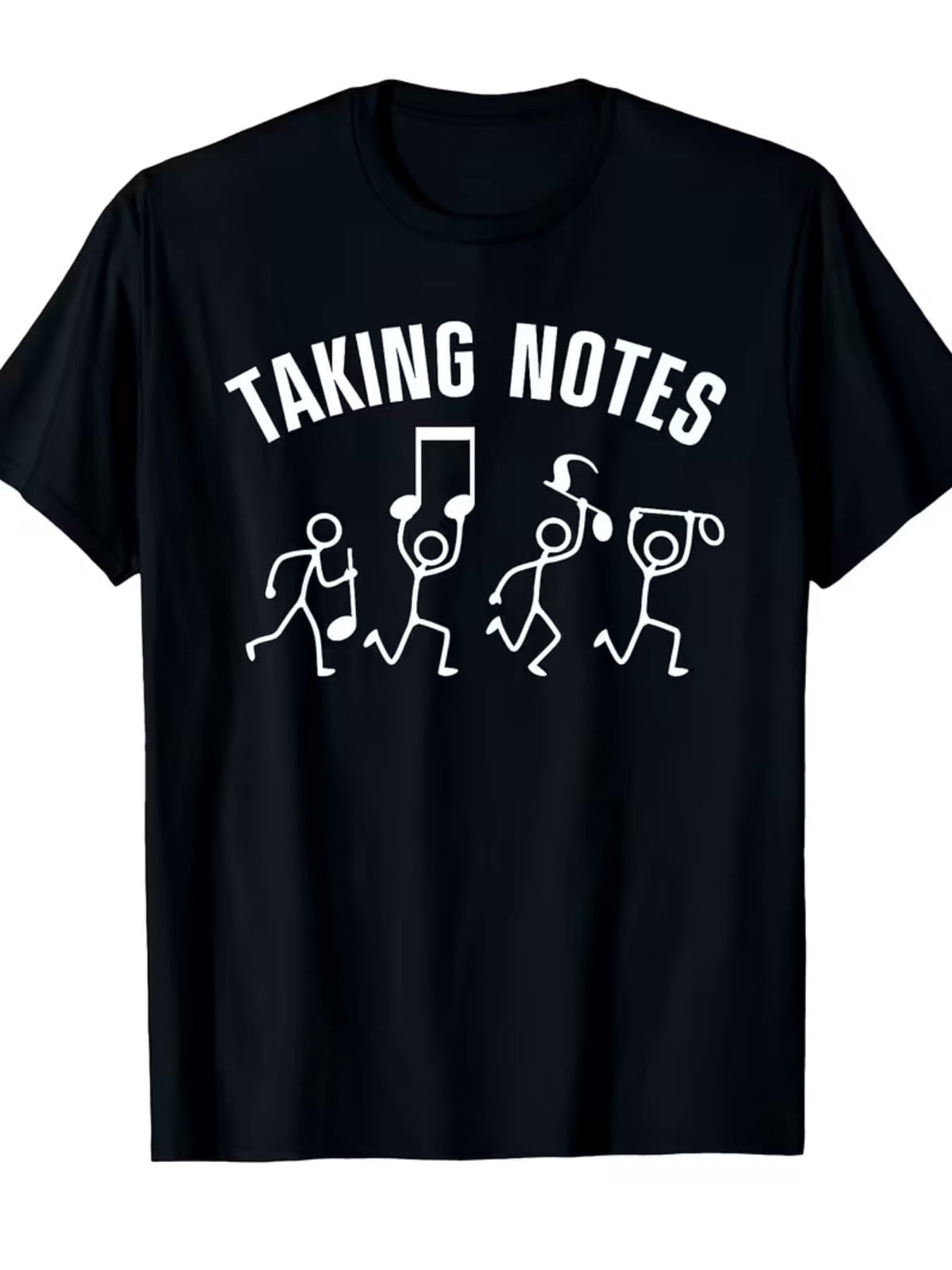 Funny Music Art Men Women Style Note Parody Music Fan T-Shirt