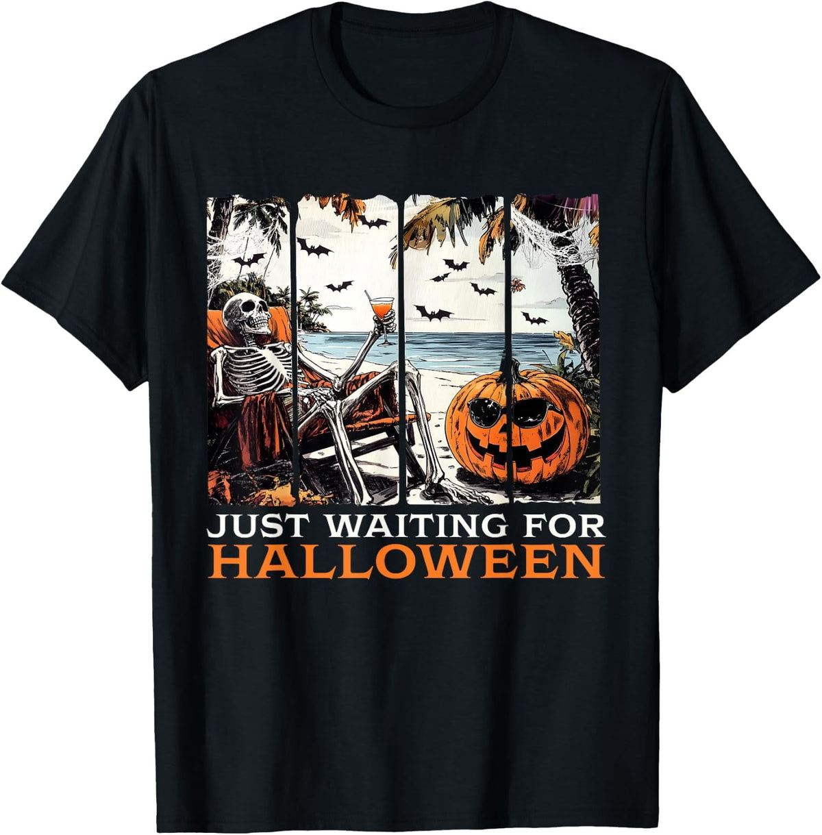 Halloween Countdown Skeleton Summer Vibes Unisex T-Shirt