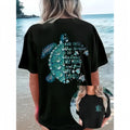 Women's T-Shirt, Casual Oversized Top with Sea Turtle Ocean Print, Soft Short Sleeve for Summer Beach Vacation, Lady, Women's Clothes, T Shirts, Trendy T-Shirts