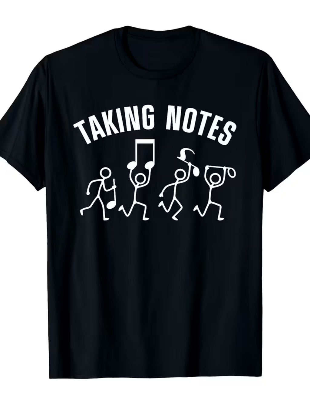 Funny Music Art Men Women Style Note Parody Music Fan T-Shirt