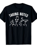 Funny Music Art Men Women Style Note Parody Music Fan T-Shirt