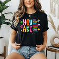 Women’s Positive Affirmation Graphic T‑Shirt, Inspirational Motivational Crew Neck Short‑Sleeve Casual Tee,Women Teacher Fall Top